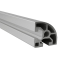 Half Round C Aluminium Industrial Profile M8 Section